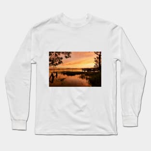 Sunset at Barra de Ibiraquera. Long Sleeve T-Shirt